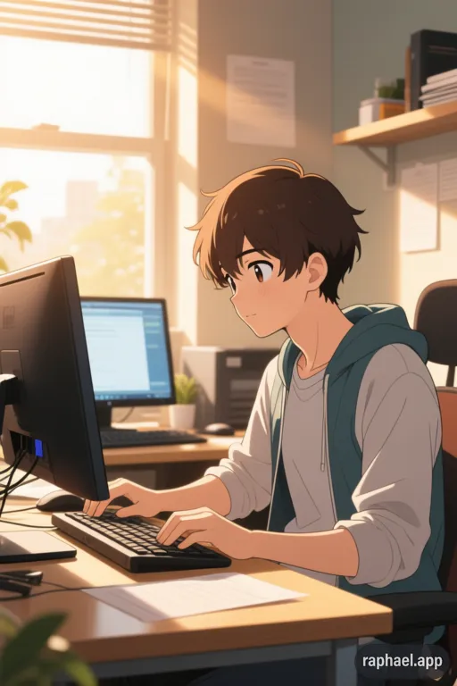 développeur informatique en train de programmer un logiciel